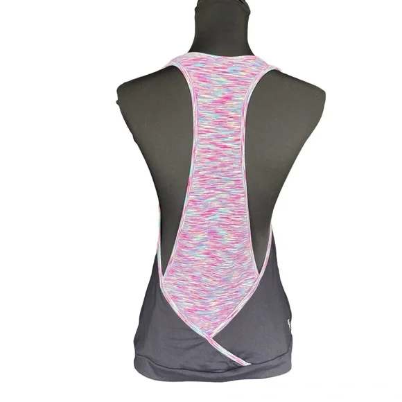 Tonic Active Black/Pink-Multi Racer Back Tank (M) - Picture 7 of 12